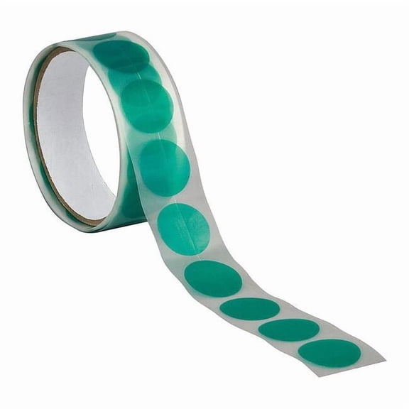 Tapecase Film Tape, Green, Disc, PK100 15C641