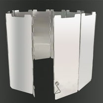 PAMINGONO 26Sheets Stainless Steel Adjustable Position Camp Stove Windscreen