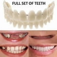 Lei Song Perfect Smile Snap On False Teeth Upper Lower Dental Veneers Dentures Tooth Cover Setyj51-3 Best Choice_Special Gift