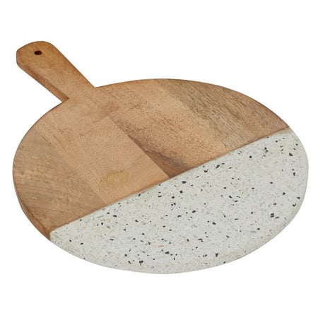 

The Novogratz Brown Mango Wood Cutting Board with Terrazzo Details