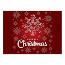 UYUH Waterproof Christmas Placemats for Dining Table 32 x 21 cm Festive Holiday Table Mats with Snowflake Design, Washable & Non-Slip for Winter, Xmas, New Year Decor
