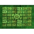thumbnail image 1 of Ahgly Company Indoor Rectangle Abstract Green Modern Area Rugs, 7' x 9', 1 of 4