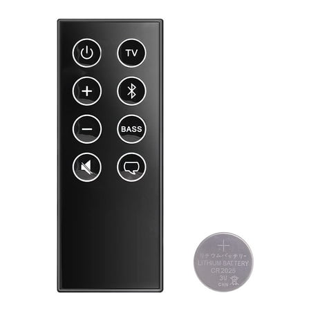 Replacement Remote Control for TV Speaker and Solo Soundbar 5 10 15 Series II TV Sound System (with Battery)