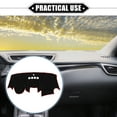 thumbnail image 2 of Unique Bargains Alfombrilla protectora para salpicadero de consola central de coche para Ford Fiesta 2011-2019, poliéster protector, negro y rojo, 2 of 7