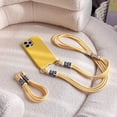 thumbnail image 4 of Silicone iPhone Case with Phone Lanyard, Long Crossbody Strap, Universal Lanyard Neck Strap Protective Case Cover (Yellow, iPhone 13 Pro), 4 of 12