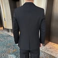 thumbnail image 3 of Trajes para hombre (Blazer + chaleco + pantalones), moda de negocios para hombre, versión coreana, ropa profesional de boda ajustada, vestido de caballero 5XL, 3 of 5
