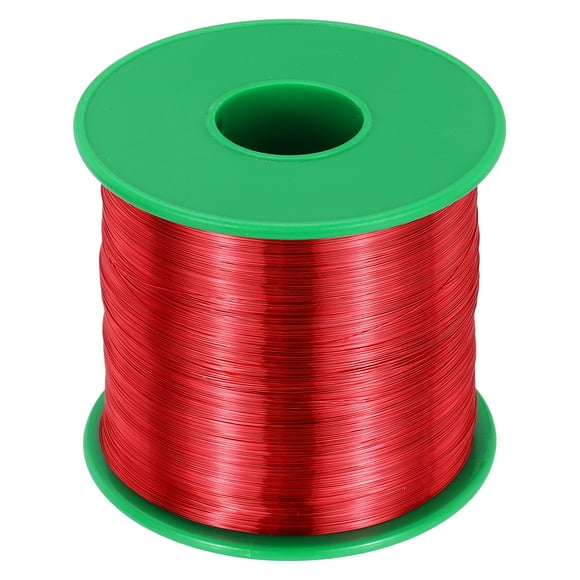 Uxcell 34 AWG Magnet Wire, 34 Gauge Enameled Copper Wire, 1 lb Magnetic Coil Wire for Transformer, Motor, Electric, 155C(311F)