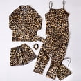 thumbnail image 4 of Girls Pajama Set Dot Print Long Sleeve Collared Sleepwear and Loungewear Outfit for Kids Coffee 4 Years-5 Years, 4 of 4