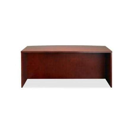 Mayline Luminary Series Wood Veneer Bow Front Desk Shell MLNDK3672C