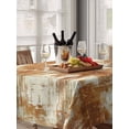 thumbnail image 6 of Brown Ombre Table Cloth, Waterproof Tablecloth for Rectangle Tables, Gradient Abstract Art Vintage Reusable Washable Fabric Table Cover for Restaurant Kitchen Dining Tables 60"x84", 6 of 9