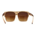 thumbnail image 4 of Womens Oversize Rhinestone Flat Top Showy Diva Sunglasses Peach Brown, 4 of 4