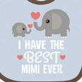 thumbnail image 4 of Inktastic Grandchild Best Mimi Ever Boys or Girls Baby Bib, 4 of 4