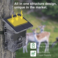 thumbnail image 3 of LOVEVER HC600A 1080P Solar Hunting Camera Outdoors IP65 Waterproof Infrared Night Vision Monitor Wildlife Video Recorder, 3 of 5