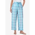 thumbnail image 2 of Woman Within Plus Size Tall Seersucker Pull-On Elastic-Waist Pants, 2 of 6