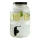 thumbnail image 5 of Dispensador de Bebidas, Vitrolero Estilo Mason Jar, Diseño Relieve Puntos con Tapa Hermética y Llave Plástica Color Negro, Capacidad 3.8 L, 5 of 6