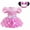 Pink A, variant on Baby Girl Mini Mouse Costume Romper with Headband Halloween Birthday Party Dress Onesie, Size for 9-12 Month