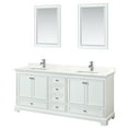thumbnail image 3 of Wyndham Collection Wcs202080d-Qtz-Unsm24 Deborah 80" Free Standing Double Basin Vanity Set, 3 of 7