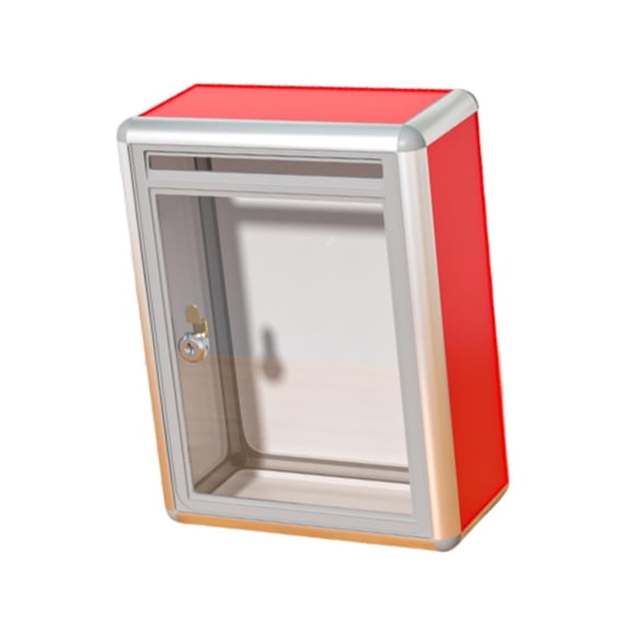 Luzkey Donation Box for Ballot Papers, Wedding Cards, Container for Monetary Donations, Lockable Suggestion Box for Donation Collections at The Reception. Front Slot