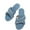 Light Blue, variant on Xunlbb Clearance, Women's Summer New Plus-size Flat Cowboy Slippers Casual And Comfortable Slippers