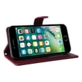 thumbnail image 2 of JTCASES Compatible with iPhone SE Case 2022/2020 Case, iPhone 7/8 Case Wallet Flip Folio Case [Kickstand] with RFID Blocking Card Holders [Shockproof] Wrist Strap Cover for Men Women Girls,  Winered, 2 of 12