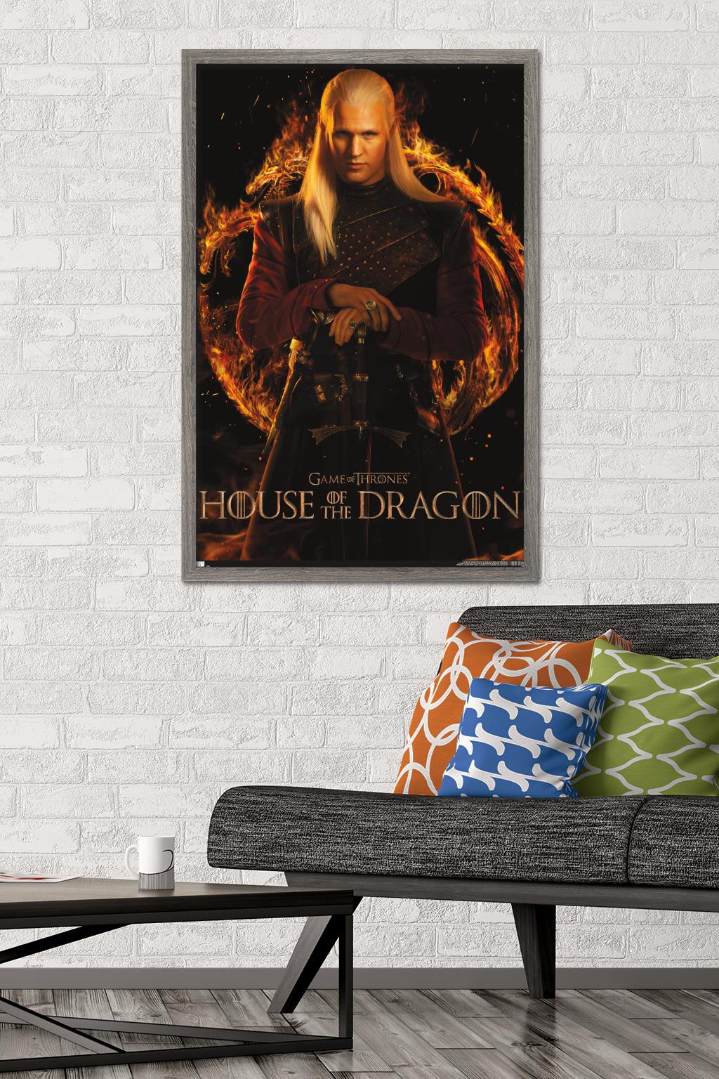 House of the Dragon - Daemon One Sheet Wall Poster, 22.375" x 34" Framed