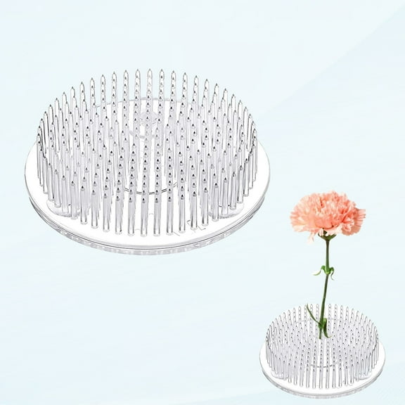 Flower Frog, Bright Flower Frogs for Arrangements Frog Pin Plastic Florist Flower Arrangement Holder Flower Frog with Rubber Gasket Flower Frog for Flower Arrangement, Plant 70mm