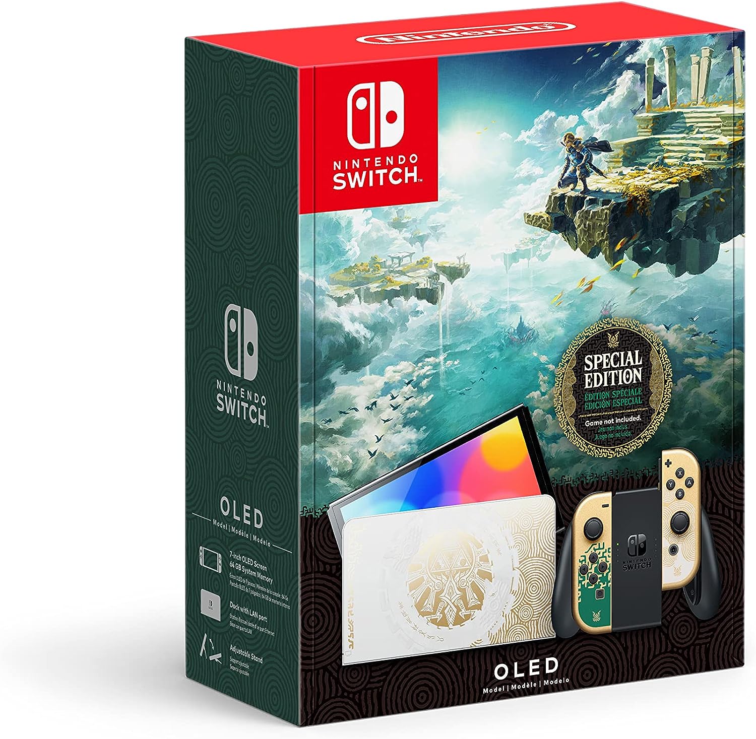 Nintendo Switch Console Bundle Bundle with The Legend of Zelda Tears of the Kingdom Edition Joy-Con - OLED Model (Japan Spec)