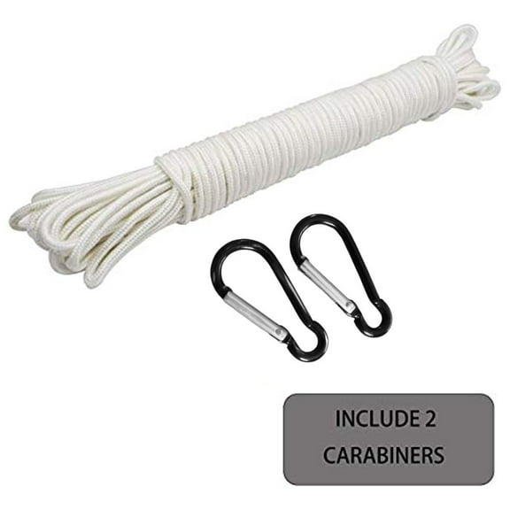 FLAGPOLE LINE ROPE FOR 38 ft POLE 6mm LOW STRETCH POLYESTER Heavy Duty Strength Smile Home