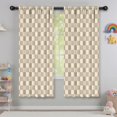 thumbnail image 5 of Blackout Kids Curtains,Beige Gray Checkerboard Checkered Pattern Childrens Insulated Curtains Set Of 2,Bedroom Essentials,Toddler Room Decor 42"x63", 5 of 5