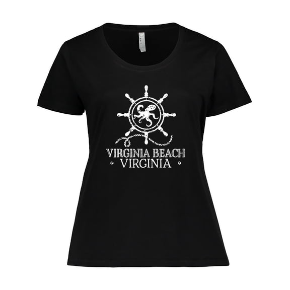 Inktastic Virginia Beach VA Nautical Women's Plus Size T-Shirt