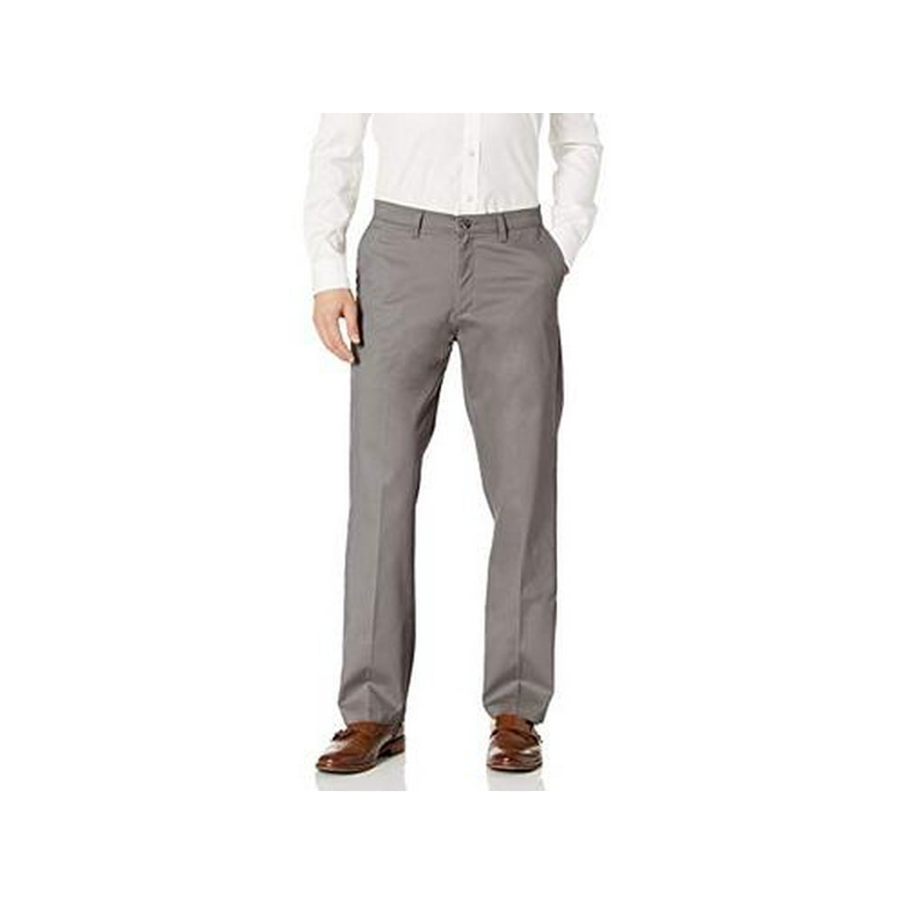 Lee - Men's Lee Total Freedom Relaxed-Fit Comfort Stretch Pants Gray - Walmart.com - Walmart.com