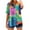 Blue#02, variant on Linen Shirts for Women Casual Short Sleeve Tie Dye Gradient Color Print Button Down V Neck Graphic T-Shirts Trendy Bleached Beach Vacation Tees Tops Blue#01 XXL