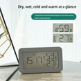 thumbnail image 4 of Reloj despertador digital con pantalla LCD, termómetro, higrómetro, monitor digital de temperatura y humedad, alarma con función de repetición y reloj inteligente, calendario y reloj electrónico., 4 of 6