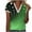 Green, variant on Patlollav Women Tshirts Under $10, Women's Summer Tops V-Neck Lace Patchwork Printed Short Sleeve Casual Blouse S-Xxxl