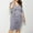 Gray, variant on MIANHT Dress Fashion Moircolor Drop Shoulder Mid-Length Dress Comfy Slim Fit Short Sleeve Ruffle Flowy Sundress