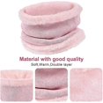 thumbnail image 4 of 3 Pieces Hat And Scarf Sets For Kids Winter Pom Pom Hat Scarf Gloves Set For Gift, 4 of 5