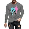 thumbnail image 1 of XFYSSS Haut Imprimé Décontracté à Manches Longues pour Hommes, Col Rond, Imitation Coton, 1 of 4