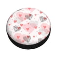 thumbnail image 2 of ZNDUO Pink Cartoon Heart Texture Pattern Spare Tire Cover, Universal Spare Tire Wheel Covers 17 inch, 2 of 8