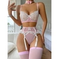 thumbnail image 4 of Lencería sexy europea y americana, sujetador sexy para damas, sujetador de encaje, traje de mucama con borde, 4 of 4