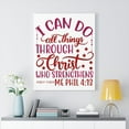 thumbnail image 2 of Scripture Walls  Christ Who Strengthens Philippians 4:13 Christian Wall Art Bible Verse Print Ready Unframed, 2 of 12