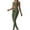 Army Green pants for women, variant on Women's 2Pc Outfits Yoga Legging Sets Tracksuit Sleeveless Tank Tops Activewear High Waist Athletic Pants Summer Trendy Running Sports Casual Trousers Green
