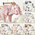 thumbnail image 5 of Toddler Baby Boy Summer Clothes Letter Print Short Sleeve Shirt Tops and Shorts Set Summer Outfit 6-12Months, 5 of 9