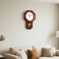 thumbnail image 5 of Vintage Pendulum Wall Clock, Large Roman Numeral Battery-Operated Clock, Silent Non-Ticking Decorative Clock for Living Room Bedroom Office Home Decor, 5 of 9