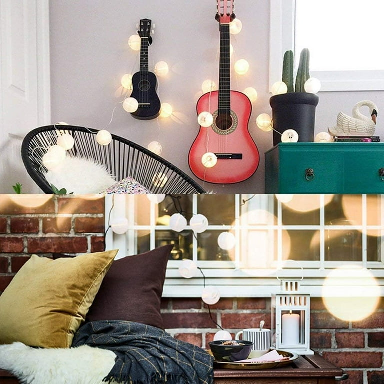 Solar Lantern String Lights,16 ft 20 LED Solar String Lights for