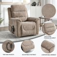 thumbnail image 3 of Sesslife Power Lift Recliner Chair for Elderly, Lift Chair Recliners with Massage and Heat, Modern Reclining Mechanism Electric Sofa with 2 Cup Holders and Side Pockets for Living Room, Khaki, 3 of 8