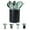 black, variant on Kitchen Utensil Holder Extra Large 360°Rotating For Counter Organizer Stainless Steel Storage Cooking Silverware Caddy 3 Compartment Flatware Spoon Spatula Tool Cutlery Container(Silvery)