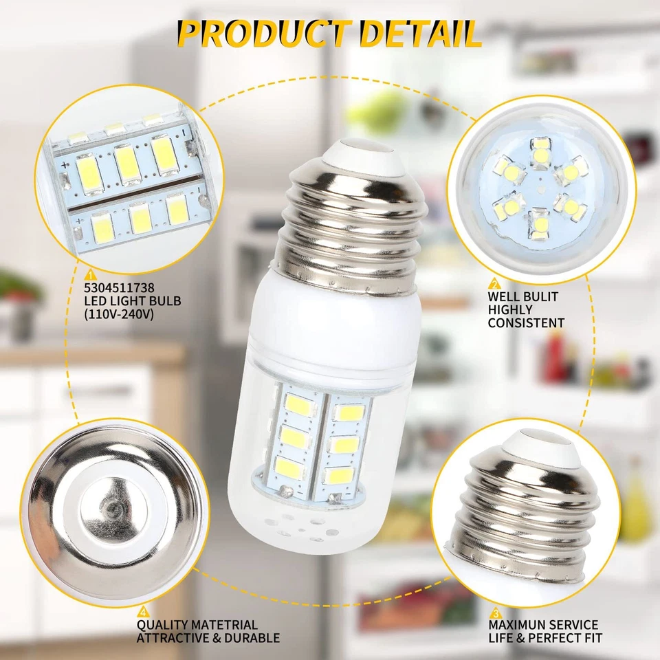 5304511738 Led Light Bulb Refrigerator For Frigidaire Electrolux Refrigerator