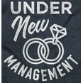 thumbnail image 2 of Under New Management Newlywed Bride Womens Slim Fit Graphic Tee Brisco Brands L, 2 of 4