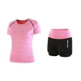 thumbnail image 5 of Cxenplz 5pcs Workout Outfits for Women Athletic Sets Sport Suits Yoga Gym Fitness Exercise Clothes Jogging Tracksuits, 5 of 6
