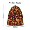 thumbnail image 4 of Honeii Warm Forest Plants and Deer Print Kids Knit Beanie Watch Hat ,Knit Cap for Boys and Girls, 4 of 7